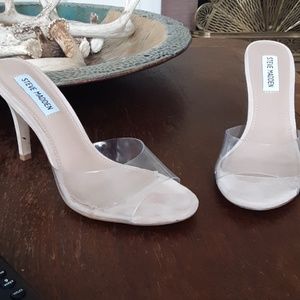 Steve Madden clear shoes 6.5